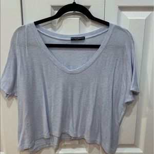 BRANDY MELVILLE rare light blue flowy t shirt